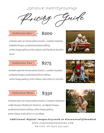 2024 Session Pricing Guide
